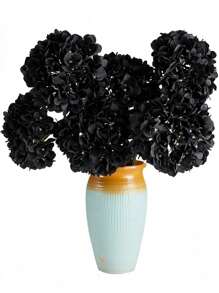 1 Set (5PCS) 50cm Artificial Hydrangea Flowers, Suitable For Home Decor, Wedding Decoration, Tabletop Display, Room Decor, Vase DIY Halloween Halloween Decor