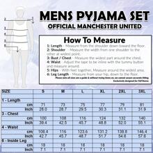 Manchester United F.C. Pyjama Set Short PJ Lounge Comfy Sleepwear Breathable Nightwear Football Gift - Red - View 5