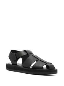 The Row - Women Fisherman Sandal - Black - View 2