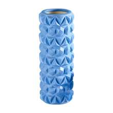 3D Diamond Foam EVA Massage Roller Hollow Yoga Column Fitness Equipment For Muscle Physiotherapy And Sports Rehabilitation Rolle - Blue - View 1