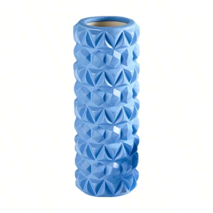 3D Diamond Foam EVA Massage Roller Hollow Yoga Column Fitness Equipment For Muscle Physiotherapy And Sports Rehabilitation Rolle - Blue - View 1