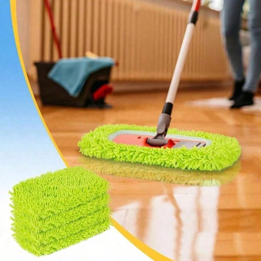 8pcs/6pcs/4pcs/2pcs/1pc, Microfiber Cleaning Mop Replacement Pad, Compatible With Sweeper, Flat Floor Mop Cloth, Washable And Durable Replacement Mop Cloth, Wet And Dry Use, Easy To Clean, Cleaning Supplies, Back To School Supplies,Mop Replacement Pads, Elastic Band Flat Floor Mop Cloth, Washable Durable Mop Pad Refill, Dust Mop Head, Soft Mop Pad Refill, Super Absorbent, Easy To Clean, Cleaning Supplies