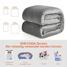 HOMESOL® | Manta Sedalina For Cama Sofa Y Sillón, Manta Polar Lisa De Tacto Suave Super Caliente For Adulto Y Niño,Sin Arrugas