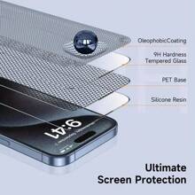 Oleophobic Coating Dust Free Easy Installation Screen Protector Compatible With Iphone 16 Plus 16 Pro Max Protective Glass - HD Tempered Film - View 2