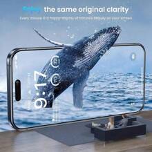 Oleophobic Coating Dust Free Easy Installation Screen Protector Compatible With Iphone 16 Plus 16 Pro Max Protective Glass - HD Tempered Film - View 7
