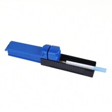 1 pieza Maquinilla de liar cigarrillos manual de plástico azul portátil de 8mm, máquina de liar cigarrillos manual, herramienta de liar deslizante, regalo para hombres