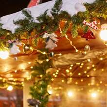 Campanas de árbol de Navidad, adornos colgantes, nuevas campanas colgantes de año nuevo, decoraciones navideñas, campana para puerta, campanas colgantes para coche, carillón de viento como regalo, apropiado para fiesta de Navidad, decoración interior de puerta, pared, coche - Multicolor - Ver 12
