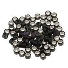 500pcs Hair Extension Micro Rings Links Beads, 5mm Silicone Lined Beads For Hair Extensions Tool - Multicolor - View 12