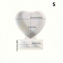 1 个心形相框硅胶模具，2 种不同尺寸，矩形和心形环氧树脂相框模具，家居装饰工艺品，结婚纪念日，情人节，母亲节礼物 - 1PC相框矽膠模具 - 查看 12