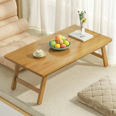 Bamboo Folding Laptop Table Adjustable Bed Table Desk Tray Breakfast Portable Tea Table