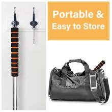 MINSHUXI Pool Bridge, Retractable Pool Bridge Cue Stick With Brass Bridge Head, Billiard Bridge Stick For Pool Table, Game, Competition - Gold - View 6