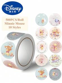Disney Disney | 500PCS Winnie The Pooh Bear Stickers DIY Cartoon For Laptop Diary Bottles Computer Phone Hard Hat For Dad Mom Grandparents Birthday Or Holiday Christmas Birthday Gift