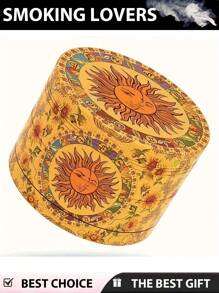 BROS 2.5"/1.57" Creative Cartoon Grinder - Multi-Layer Alloy Grinding Tool - Compact Household Essential - Mini Crusher - Multicolor - View 3