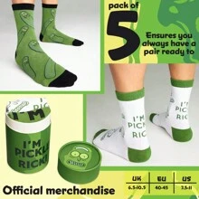 Rick & Morty Calf Length Socks Pack Of 5 Soft Breathable Funny Gift - Multicolor - View 5