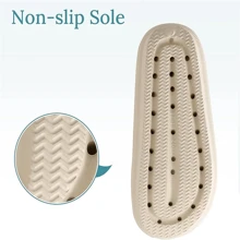 Sandals For Women And Men Pillow Slippers Double Buckle Adjustable Slides EVA Flat Sandals - Brown - View 3