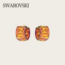 Swarovski PLATONIC SOLIDS 耀眼优雅时尚耳环 女士圣诞礼物 5599876 - 橘色 - 查看 3