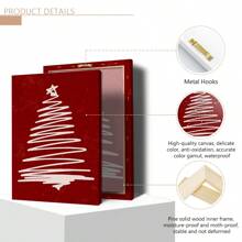 3 件/套带框帆布圣诞印刷品圣诞墙面艺术、圣诞家居装饰、时尚海报、圣诞数字下载、客厅卧室节日印刷品套装。海报、墙面艺术、房间装饰用品 - 彩色 - 查看 8