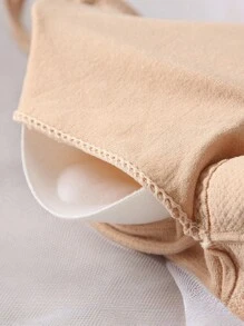 4pcs Girls Simple Solid Color Comfortable Seamless Camisole Lingerie Bras, Women Lingerie Bra