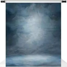 Adult Art Portrait Abstract Texture Background Fabric Blue Gray Purple Background Art Photo Photography Photo Studio Banner Vinyl