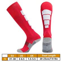 1 Paar dick gepolsterte Terry Hohe Fußball/Fußball Socken, Unisex Sport Socken für Aktivitäten wie Fechten, Reiten, Golf, American Football, Baseball, Skifahren
