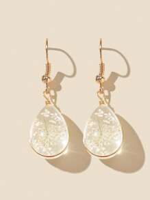 Clear Waterdrop Drop Earrings