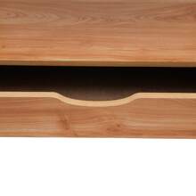 Original estante de madera para microondas de dos niveles con estante para cajones - color madera - Ver 3