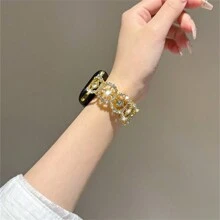 Advanced Diamond Bracelet Strap Compatible With 38/40/41/42/44/45/46/49mm, Compatible With Apple Watch Strap Ultra/Se10/9/8/7/6/5/4/3/2/1 - White Diamond Silver - View 9