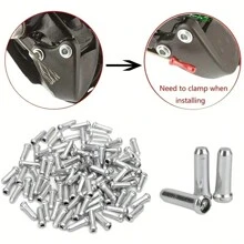 10pcs Random Color Durable Aluminum Bicycle Brake Cable End Caps - Improve Cycling And Performance - Multicolor - View 3