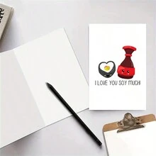 1张浪漫情人节贺卡，“我非常爱你”设计，纸质材质，适合送给男朋友、女朋友、丈夫、妻子，也适合周年纪念日、浪漫惊喜等场合。 - 多色 - 查看 5