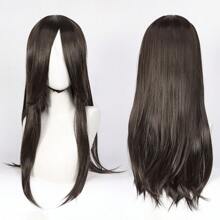 FULCRUM 24 Inch Pink Blue Green Black Anime Costume Long Straight Cosplay Wig Heat Resistant Synthetic Fibers Wig For Party Halloween Christmas