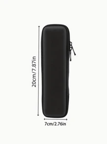 1 pezzo Astuccio nero di grande capacità e semplice, scatola per articoli di cancelleria per studenti di scuola media/superiore o ragazze adolescenti, multifunzionale, stile giapponese/coreano, essenziale per il ritorno a scuola, regalo creativo per il Ringraziamento, Natale, compleanno, decorazione di Ognissanti Ritorno a scuola