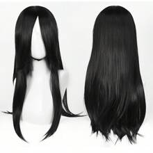 FULCRUM 24 Inch Pink Blue Green Black Anime Costume Long Straight Cosplay Wig Heat Resistant Synthetic Fibers Wig For Party Halloween Christmas