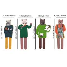 2pcs Cute Cat Magnetic Damage-Free Hooks, Original Design, Can Adhere To Refrigerators And Iron Surfaces, Serving As Fridge Magnet, Whiteboard Stickers, Hanging And Storing Daily Items Like Bags, Umbrellas, Keys, Towels, Clothes, Jewelry Etc, No Drilling Or Wall Damage, Suitable For Bedroom, Bathroom, Living Room, Kitchen, Office And More Home Scenes.