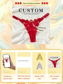 Aangepaste ondergoedmeisjes, schattige borduurwerk prinses mesh string, sexy ademende verstelbare dunne T-broek, aangepaste gouden en zilveren strass-letters, kerstkostuums, kerstcadeaus, vrolijke kerst, aangepaste kerstondergoed, hond, kleurrijk, schattig, schattig, contractueel, grappig, aangepast, uniek, gepersonaliseerd, ideale cadeaus voor hem, ideale cadeaus voor haar, vriend, vriendin, familie, vrienden, haar