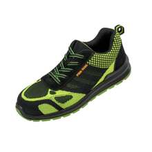 Result Unisex Adult Hicks Leather Trim Trainers (Neon Green/Black)