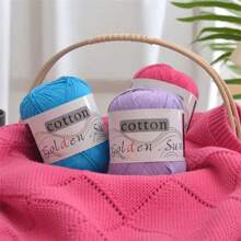 6pcs/Bundle Yarn, 50g, 120m (4727.4in), Suitable For Knitting Sweaters, Blankets, Hats, Socks, Scarves, Crochet Shoes, Bags - White