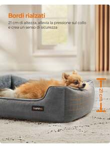 Feandrea Pet Bed & Crate Mat - 淺灰色 - 查看 2