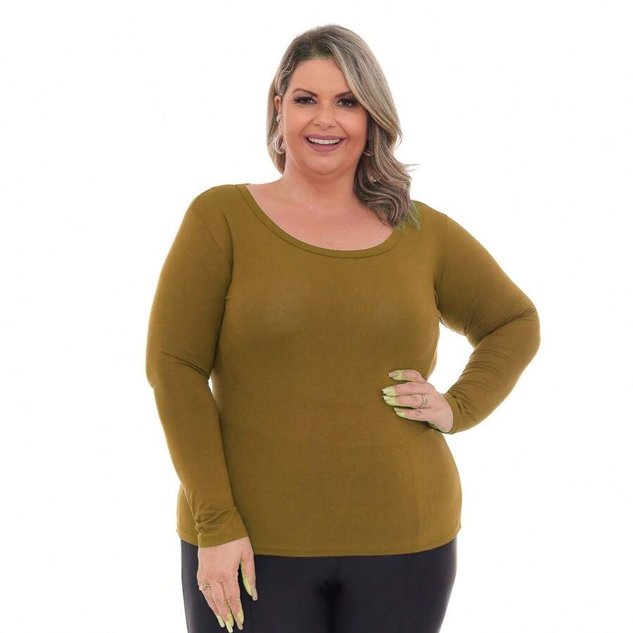 Plus Size Blouses - gừng - Xem 1