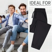 City Comfort Cargo Joggers With 4 Pockets Comfy Casual Stylish Sweatpants Gift - Black - View 2