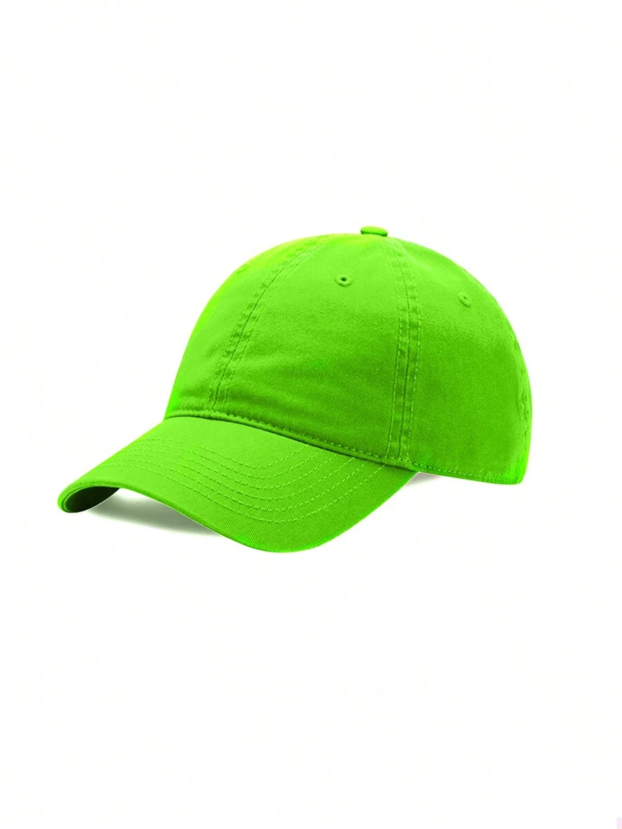 Men's Casual Pure Color Baseball Cap - Verde Fiorescent - View 1