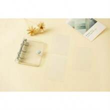 Student Mini 3-Ring Binder With PVC Transparent Cover, Portable Loose-Leaf Notebook Set - 3 Hole Pvc Binder - View 11
