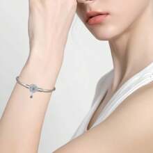 Sunflower Snake Bone Chain Sterling Silver DIY Pendant Beads Production Valentines - Sunflower DIY Basic Bracelet - View 5