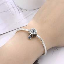 Sunflower Snake Bone Chain Sterling Silver DIY Pendant Beads Production Valentines - Sunflower DIY Basic Bracelet - View 6