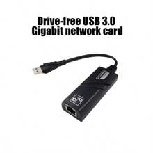 External USB 3.0 Gigabit Network Adapter, USB To RJ45 Ethernet Adapter With RTL8153 Chip - Black - View 8