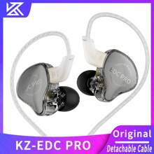 NUEVO KZ EDC PRO Mejores auriculares alámbricos in-ear HIFI con graves dinámicos Monitor 3D estéreo a prueba de ruido con cable de audio desmontable - Ver 1