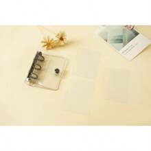 Student Mini 3-Ring Binder With PVC Transparent Cover, Portable Loose-Leaf Notebook Set - 3 Hole Pvc Binder - View 7