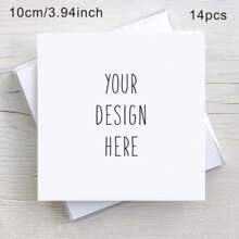 定制您的Logo或照片卡片，方形定制照片卡片，带文字 - 个性化哑光纸感谢卡/婚礼卡 - 可定制明信片设计，适用于各种活动和庆典，例如周年纪念、生日、乔迁、毕业典礼、厨房、餐厅、卧室、办公室、客厅、家居、花园、茶室、婚礼用品、家居生活、圣诞家居氛围、纪念品、可重复使用、可爱、高品质、Poetcore、永恒之爱 - 彩色 - 查看 16