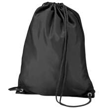 Babybugz Bolsa esportiva resistente à água com cordão para academia (11 litros) (preta)