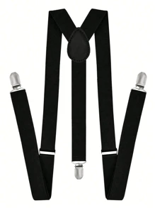 1 件可调节纯色吊带，弹性 Y 型后背男女通用吊带，配有重型金属夹，适合青少年、夏季休闲户外运动或度假旅行、毕业礼物、生日礼服配饰或日常穿着 - 彩色 - 查看 2