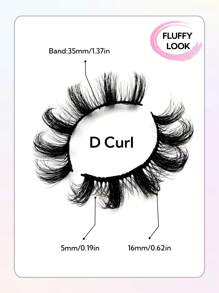 10 Pairs False Eyelashes D Curl Volume Lashes Wispy Natural Faux Mink Eyelashes Dramatic Soft Lash Cross Wispy Reusable Fluffy Strip Lashes Valentine's Day Gift For Women Mom Wife Sister Teen Girl Friend